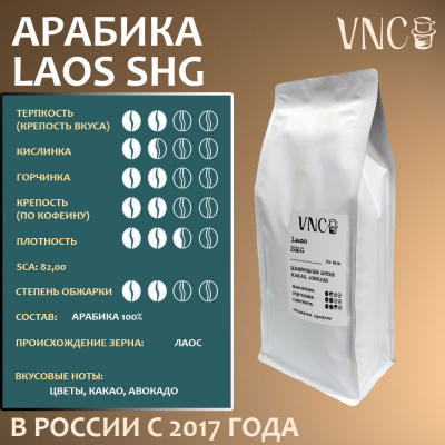 Кофе VNC Лаос Laos SHG