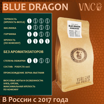 Кофе VNC Робуста Blue Dragon